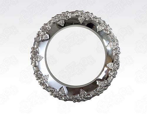 Тарелка металлическая для сублимационной печати, фигурная окантовка, d=200 мм