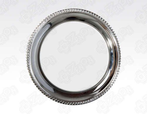 Тарелка металлическая для сублимационной печати, фигурная окантовка, d=250 мм