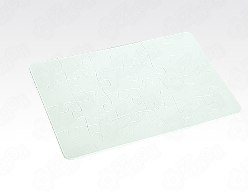 Пазл полимерный с покрытием для сублимационной печати, белый, 14.8 х 21.0 см