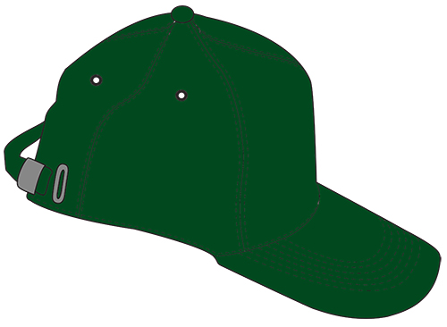 Бейсболка TEXTILLER, велюровая, металлическая застежка, зелёная, 100% хлопок