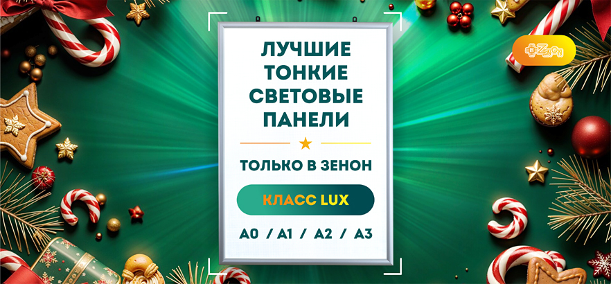 Лучшие тонкие световые панели только в ЗЕНОН