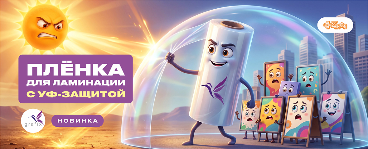 Новинка на складе: УФ-защитная плёнка для ламинации GRAFIX