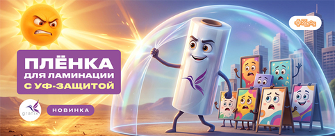 Новинка на складе: УФ-защитная плёнка для ламинации GRAFIX
