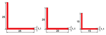 L-образный ПВХ профиль