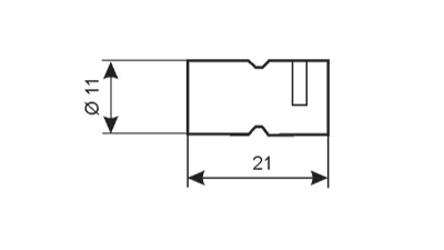Боковое крепление для табличек из высококачественной стали