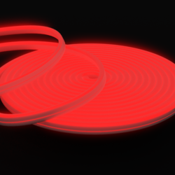 Гибкий неон Infinilite постоянного свечения 12 В, 6 х 12 мм, 100 LED/м, 5 м, шаг резки 10 мм, цвет красный