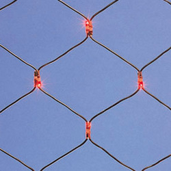 Светодиодная сетка Infinilite чейзинг 2 х 3 м, IP44, с контроллером на 8 эффектов, 432 LED красного цвета, на прозрачном ПВХ проводе