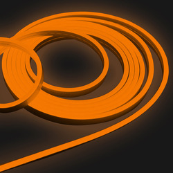 Гибкий неон Infinilite постоянного свечения 12 В Т2, 6 х 12 мм, 120 LED/м, 50 м, шаг резки 8.3 мм, цвет LED оранжевый