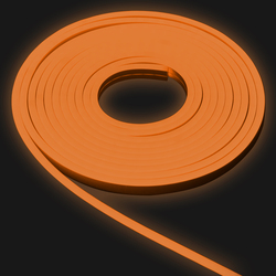 Гибкий неон Infinilite 12 В, Тип 1, 6 х 12 мм, 110 LED/м, 50 м, шаг резки 9.1 мм, цвет LED оранжевый