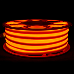 Гибкий неон Infinilite постоянного свечения 24 В, 8 х 16 мм, 108 LED/м, 20 м, шаг резки 111 мм, цвет оранжевый