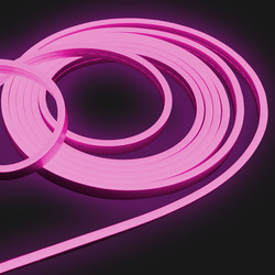 Гибкий неон Infinilite постоянного свечения 12 В Т2, 6 х 12 мм, 120 LED/м, 50 м, шаг резки 8.3 мм, цвет LED светло-розовый
