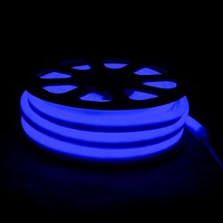 Гибкий неон Infinilite LD постоянного свечения 220 В, 18.0 х 26.0 мм, 80 LED/м, IP65, шаг резки 1 м, цвет LED синий