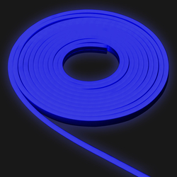 Гибкий неон Infinilite 12 В, Тип 1, 6 х 12 мм, 110 LED/м, 50 м, шаг резки 9.1 мм, цвет LED синий