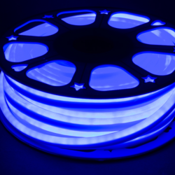 Гибкий неон Infinilite постоянного свечения 24 В, 8 х 16 мм, 108 LED/м, 20 м, шаг резки 111 мм, цвет синий