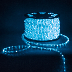 Светодиодный шнур (дюралайт) Infinilite LC фиксинг, d=13 мм, 36 LED/м, IP65, шаг резки 1 м, цвет LED синий