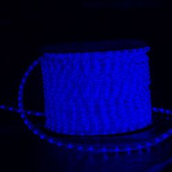 Светодиодный шнур (дюралайт) INFINILITE чейзинг LUX, d=13 мм, 36 LED/м, IP65, шаг резки 4 м, цвет LED синий