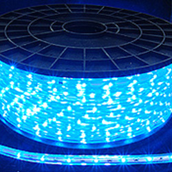 Светодиодный шнур (дюралайт) INFINILITE фиксинг, 11 х 7 мм, 30 SMD 3528/м, IP65, шаг резки 1 м, цвет LED синий