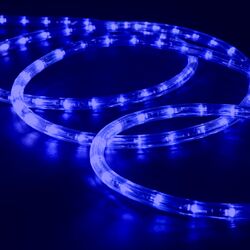 Светодиодный шнур (дюралайт) Infinilite GN фиксинг, d=13 мм, 36 LED/м, IP65, шаг резки 1 м, цвет LED синий