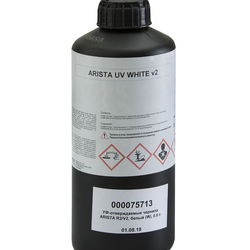 УФ-отверждаемые чернила ARISTA R2, белый (W), 0.9 л