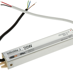 Блок питания   20W IP67 INFINILITE J =12V DC, ток   1.67A, влагозащ., металл, 160х27х20 мм