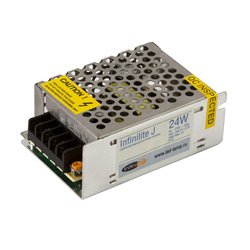 Блок питания   24W IP20 INFINILITE J =24V DC, ток   1.00A, интерьер., металл,  85х58х38 мм