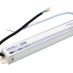 Блок питания   30W IP67 INFINILITE J =24V DC, ток   1.25A, влагозащ., металл, 222х29х21 мм