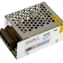 Блок питания   36W IP20 INFINILITE J =24V DC, ток   1.50A, интерьер., металл,  85х58х38 мм