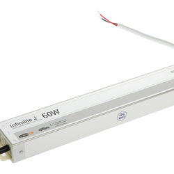 Блок питания   60W IP67 INFINILITE J =12V DC, ток   5.00A, влагозащ., металл, 253х40х22 мм