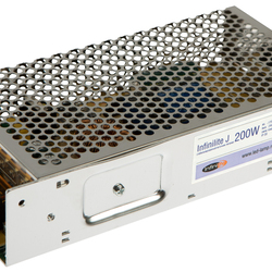 Блок питания 200W IP20 INFINILITE J =24V DC, ток 8.33A, интерьер., металл, 199х98х42 мм