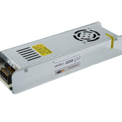 Блок питания 400W IP20 INFINILITE J =12V DC, ток 33.33A, интерьер., металл, 223х65х40 мм, Slim