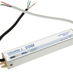 Блок питания   20W IP67 INFINILITE J =24V DC, ток   0.83A, влагозащ., металл, 182х29х21 мм