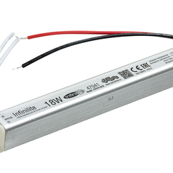 Блок питания   18W IP50 INFINILITE J =12V DC, ток 1.50A, интерьер., металл, для световых панелей