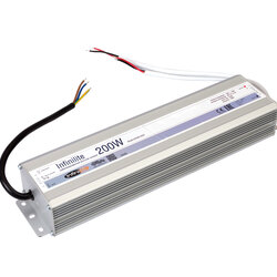 Блок питания 200W IP67 INFINILITE J =24V DC, ток 8.33A, влагозащ., металл, 304х71х45 мм