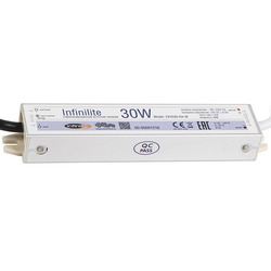 Блок питания   30W IP67 INFINILITE J =24V DC, ток   1.25A, влагозащ., металл, 162х29х21 мм