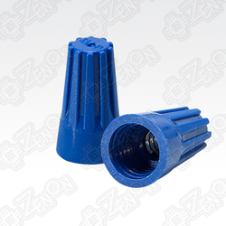 Соединительный зажим изолирующий СИЗ-2, синий, скрутка 2.5-4.5 мм², в форме напёрстка