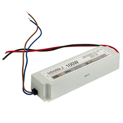 Блок питания 100W IP67 INFINILITE J =12V DC, ток 8.33A, влагозащ., пластик, 201x52x48 мм