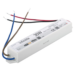 Блок питания   30W IP67 INFINILITE J =12V DC, ток   2.50A, влагозащ., пластик, 162х29х21 мм