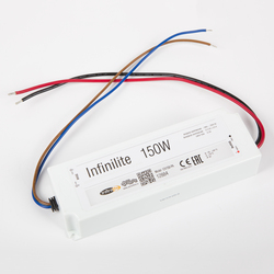 Блок питания 150W IP67 INFINILITE J =12V DC, ток 12.50A, влагозащ., пластик, 190х63х38 мм