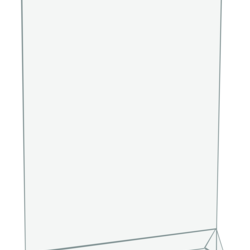 Менюхолдер А5, подставка и карман, материал акрил, вертикальный (П)