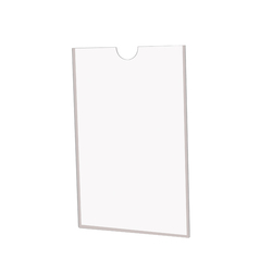 Карман А5 для печатной продукции, ПЭТ толщиной 0.5 мм, клеевая лента 6 мм, вертикальный (П)