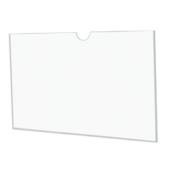 Карман А3 для печатной продукции, ПЭТ толщиной 0.5 мм, клеевая лента 6 мм, горизонтальный (П)