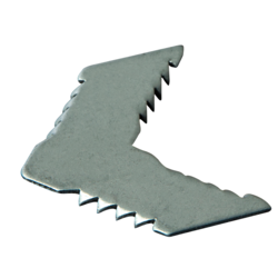 Уголок крепежный L20 для багетного ПВХ профиля DECO-FRAME типа ВK