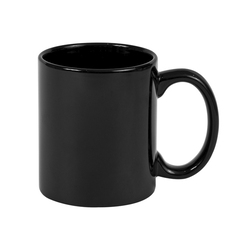 Кружка для сублимации и термобумаг, черная глянцевая, 330 мл, d=82 мм