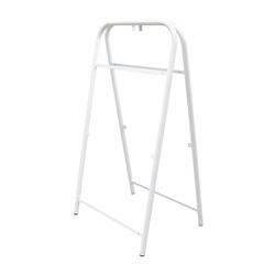 Штендер  прямоугольный СИТИ-САЙН, труба d=30 мм, белый