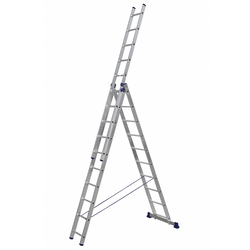 Алюминиевая трехсекционная лестница 3 х 10, Кат.№ 5310