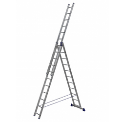 Алюминиевая трехсекционная лестница 3 х 11, Кат.№ 5311