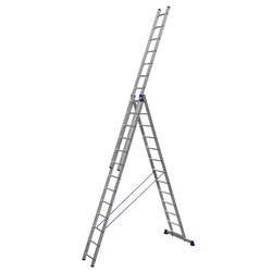 Алюминиевая трехсекционная лестница 3 х 13, Кат.№ 5313