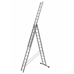 Алюминиевая трехсекционная лестница 3 х 14, Кат.№ 5314