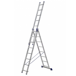Алюминиевая трехсекционная лестница 3 х 8, Кат.№ 5308