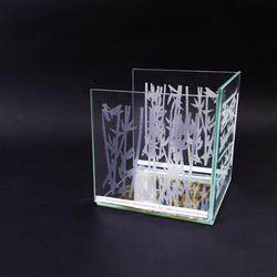 Плёнка декоративная ZENOCAL, серия Decoglass Crystal, 2583, с эффектом пескоструйной обработки, транслюцентная, каландрированная, до 2 лет, 1.22 x 50м